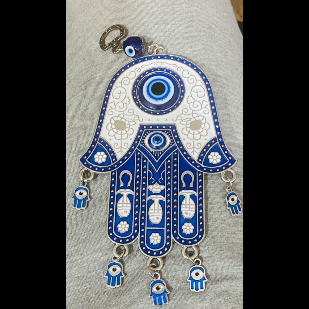 Hamsa evil eye hand wall decor